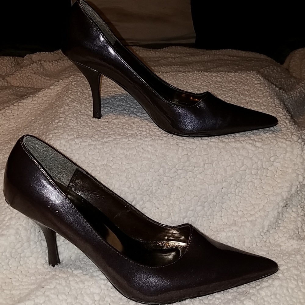 Pulse Brown Heels Shoes Pumps Kitten Heel Size 10